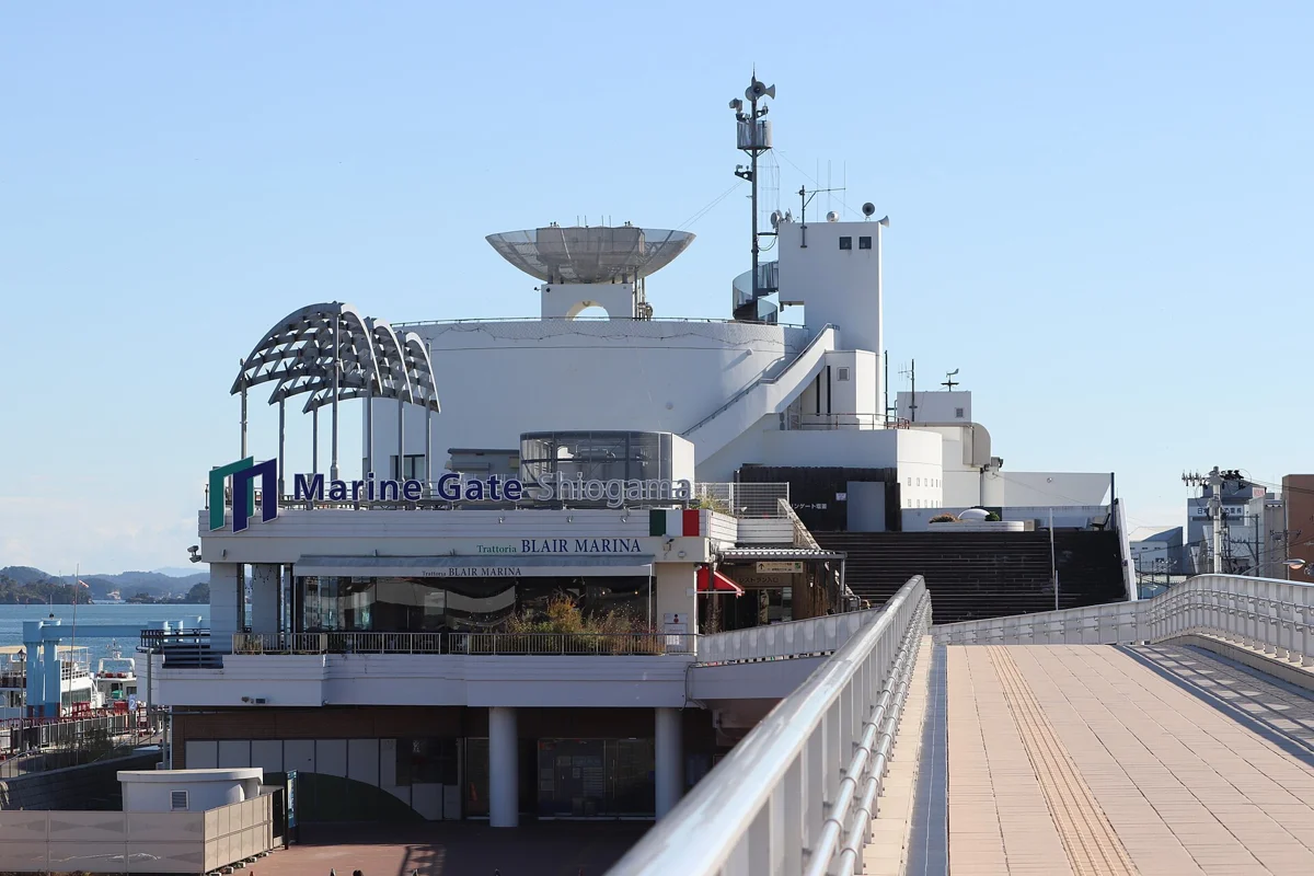 Marine Gate Shiogama, where the Basho course Matsushima Bay cruise starts